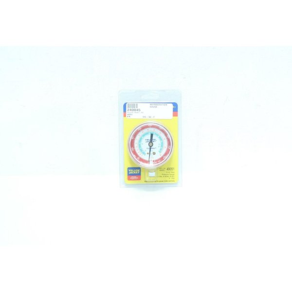 Yellow Jacket 2-1/2In 1/8In 0-500Psi Npt Pressure Gauge 49051